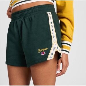 Champion Women's Mid-rise French Terry Pull-on Shorts Green XXL